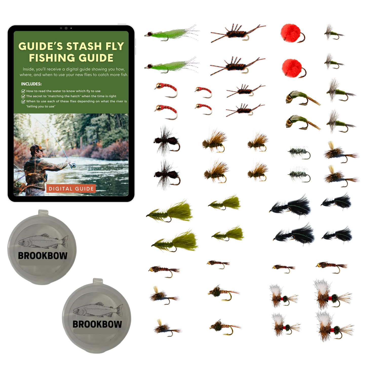 Guide’s Stash "Just the Flies" 48-pc Fly Box